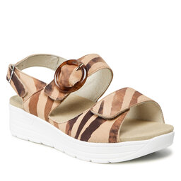 Solidus Sandały Solidus Greta 48022-40466 Zebra Camel