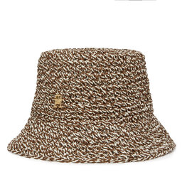 Tommy Hilfiger Skrybėlė Tommy Hilfiger Premium Beach Bucket AW0AW17136 Smėlio