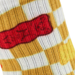 

Високі дитячі шкарпетки Vans Haribo Checkerboard Crew VN000612BX21 Haribo Narcissus/White, Кольоровий