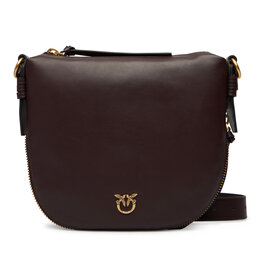 PINKO Handtasche PINKO Hobo Zip Around Mini Ai 25-26 PLTT 105332 A0QO Dunkelrot