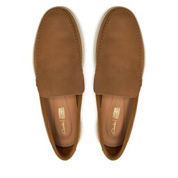 

Туфлі Clarks Bratton Loafer 26172447 Dark Tan Nubuck, Коричневий