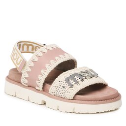 Mou Sandały Mou New Bio Sandal Back Strap SW461001C White-Robe