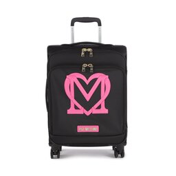 LOVE MOSCHINO Kis szövetborítású bőrönd LOVE MOSCHINO JC5101PP1GKX000C Nero/Fuxia