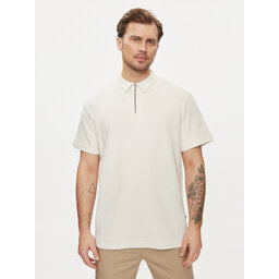 Wrangler Wrangler Poloshirt Rugby 112350413 Écru Relaxed Fit