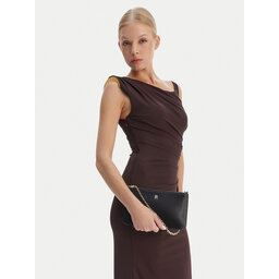 Tommy Hilfiger Handtasche Tommy Hilfiger Th Icon Chain Shoulder Pouch AW0AW18298 Schwarz