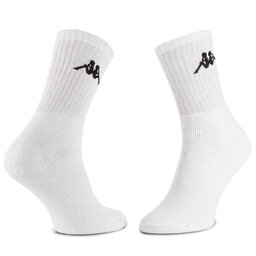 

Набір з 3 пар низьких шкарпеток unisex Kappa 704304 White 001, Білий