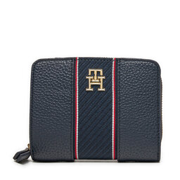 Tommy Hilfiger Kleine Damen Geldbörse Tommy Hilfiger Th Legacy Med Za AW0AW16924 Dunkelblau