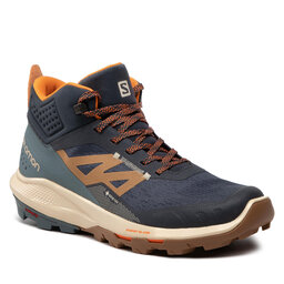 Salomon Trekkingschuhe Salomon Outpulse Mid Gtx GORE-TEX 415895 26 V0 Ebony/Bleached Sand/Vibrant Orange