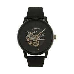 Lacoste Zegarek Lacoste 12.12 Automatique 2011383 Czarny