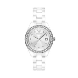 Emporio Armani Ρολόι Emporio Armani Leo AR70014 Ασημί