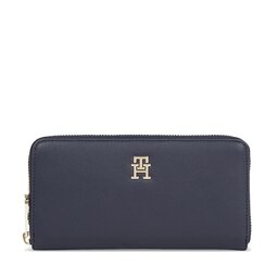 Tommy Hilfiger Damen Geldbörse Tommy Hilfiger Poppy Plus Large Za AW0AW15586 Space Blue DW6