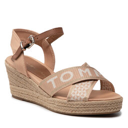 Tommy Hilfiger Espadrilles Tommy Hilfiger Tommy Webbing Low Wedge Sandal FW0FW06297 Sandrift ABR