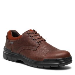 Clarks Halbschuhe Clarks Rockie WalkGtx GORE-TEX 261734657 Dark Tan Lea