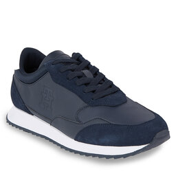 Tommy Hilfiger Сникърси Tommy Hilfiger Runner Evo Lth Mix FM0FM04776 Desert Sky DW5