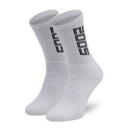 2005 Високі шкарпетки unisex 2005 Vertical Socks White