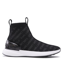 

Снікерcи KARL LAGERFELD KL62144 Black Knit Textile W/Lt Grey, Чорний