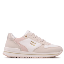 

Снікерcи Tommy Hilfiger Low Cut Lace-Up Sneaker T3A9-32732-1467 S Beige/Pink A305, Бежевий