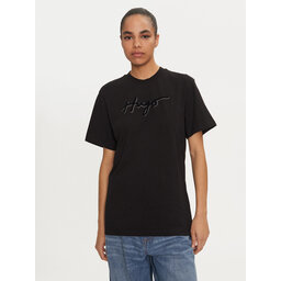 HUGO Hugo Marškinėliai 50528585 Juoda Regular Fit