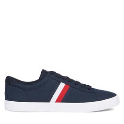 Tommy Hilfiger Zapatillas de tenis Tommy Hilfiger Iconic Vulc Stripes Mesh FM0FM05072 Azul marino