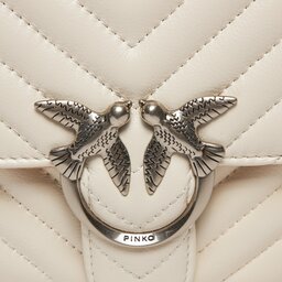 

Сумка Pinko Love One Top Handle Mini Light PE 23 PLTT 100071 A0GK White Z14O, Білий