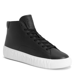 Tommy Jeans Sneakers Tommy Jeans Tjm Leather Outsole Mid EM0EM01330 Black BDS