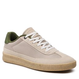 Tommy Hilfiger Sneakers Tommy Hilfiger Court Sneaker Mix Cup FM0FM04484 Stone AEP