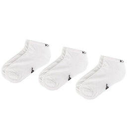 Kappa Sada 3 párů nízkých ponožek unisex Kappa 704275 White 001