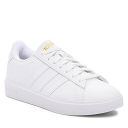 adidas Pantofi adidas Grand Court Cloudfoam Lifestyle Court Comfort Shoes GW9213 Ftwwht/Ftwwht/Goldmt