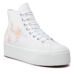 Superga Sneakersy Superga 2708 Flowers Embroidery S2121GW White/Multicolor Flowers A6Y