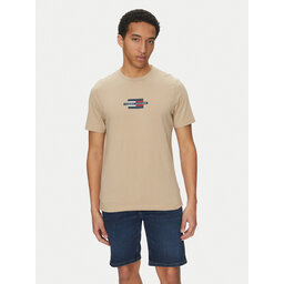 Tommy Hilfiger Tommy Hilfiger T-shirt Flag Box MW0MW38636 Bež Regular Fit