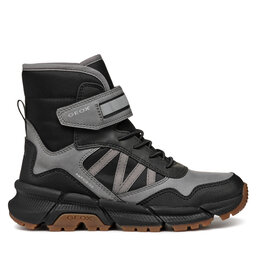 Geox Kozačky Geox J Flexyper Plus Boy J36LCD 0MEFU C0043 S Šedá