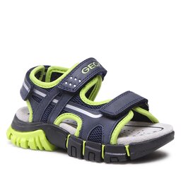 

Босоніжки Geox J Sandal Dynomix Boy J35GHC014MEC0749 M Navy/Lime, Cиній