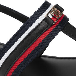 

Босоніжки Tommy Hilfiger Corporate Th Webbing Flat Sandal FW0FW06543 Black BDS, Чорний