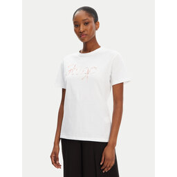 HUGO HUGO T-Shirt Damacia_5 50544868 Weiß Regular Fit