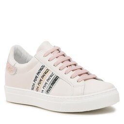 Patrizia Pepe Сникърси Patrizia Pepe PJ204.02 S Vitello Offwhite/Pit.Cipria