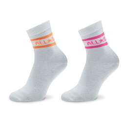 Converse 2 pares de calcetines altos para mujer Converse E1028W-2012 Blanco