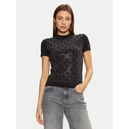 Guess Guess T-Shirt W5RI15 J1314 Μαύρο Regular Fit
