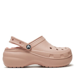Crocs Şlapi Crocs Classic Platform Lined Clog W 207938 Roz