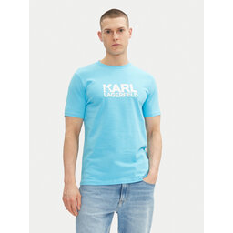 KARL LAGERFELD KARL LAGERFELD T-Shirt 755087 552235 Himmelblau Regular Fit