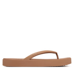 Crocs В'єтнамки Crocs Miami Square Flatform Flip 214161 Кремовий