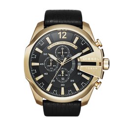 Diesel Klocka Diesel Mega Chief DZ4344 Gold/Black/Gold