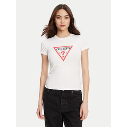 Guess Jeans Guess Jeans Camiseta W4YI04 J1314 Blanco Regular Fit