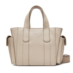 Calvin Klein Дамска чанта Calvin Klein Webbing Strap Small Tote LV04F3290G Екрю