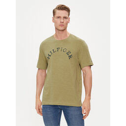 Tommy Hilfiger Tommy Hilfiger Camiseta Arched MW0MW34432 Verde Regular Fit