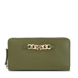 Tommy Hilfiger Cartera de mujer Tommy Hilfiger Th Luxe Large Za AW0AW15608 Putting Green MS2