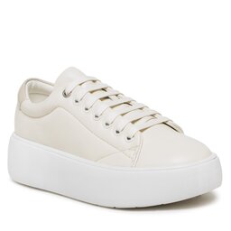 

Снікерcи Calvin Klein Bubble Cupsole Lace Up HW0HW01356 Marshmallow/Feather Gray 0K6, Бежевий