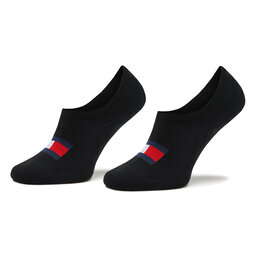 Tommy Hilfiger 2 pares de calcetines tobilleros para hombre Tommy Hilfiger 701223928 Black 001