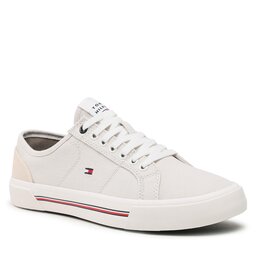 Tommy Hilfiger Teniși Tommy Hilfiger Core Corporate Vulc Canvas FM0FM04560 Stone AEP