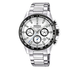 Festina Ročna ura Festina Timeless Chronograph F20560/1 Silver/White