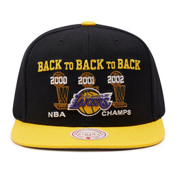 

Бейсболка Mitchell & Ness NBA Lakers Champs HHSS4196 Black/Gold, Чорний